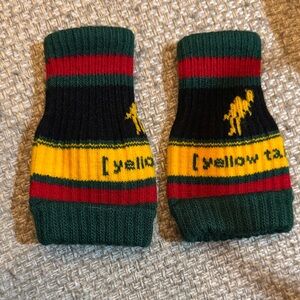 Striped Socks Wine Toppers with Camel Design